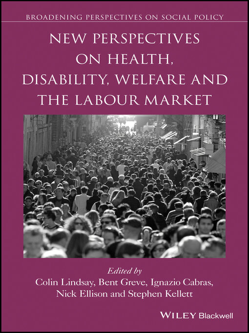 Cover image for New Perspectives on Health, Disability, Welfare, and the Labour Market